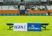 27 July 2024; A general view of the bench for the team photograph before the ZuCar All-Ireland Ladies Football U-18 Championship A final match between Cavan and Kerry at O’Connor Park in Tullamore, Offaly. Photo by Michael P Ryan/Sportsfile