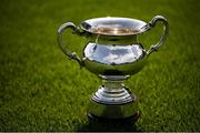 28 July 2024; A general view of the cup before the FAI Women's Amateur Cup Final 2024 match between Whitehall Rangers and Terenure Rangers at UCD Bowl in Dublin. Photo by Michael P Ryan/Sportsfile