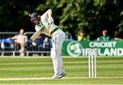28 July 2024; Andy McBrine of Ireland batting during day four of the Test Match between Ireland and Zimbabwe at Stormont in Belfast. Photo by Oliver McVeigh/Sportsfile