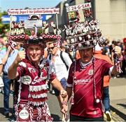 28 July 2024; Galway supporters Philip, left, and Michael Coleman, from Ballygar, Galway, ahead of the GAA Football All-Ireland Senior Championship Final match between Armagh and Galway at Croke Park in Dublin. Photo by Daire Brennan/Sportsfile