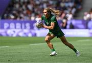 28 July 2024; Béibhinn Parsons of Team Ireland during the Women's Rugby Sevens Pool B match between Team Ireland and Team Great Britain at the Stade de France during the 2024 Paris Summer Olympic Games in Paris, France. Photo by Stephen McCarthy/Sportsfile