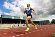 28 July 2024; Peter Kilgannon from Ratoath AC on his way to winning the Premier Men's 800m during the 123.ie National Track and Field League Final at Tullamore Harriers Athletics Club in Offaly. Photo by Matt Browne/Sportsfile