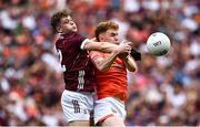 28 July 2024; Conor Turbitt of Armagh in action against Johnny McGrath of Galway during the GAA Football All-Ireland Senior Championship Final match between Armagh and Galway at Croke Park in Dublin. Photo by Harry Murphy/Sportsfile