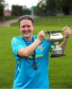 28 July 2024; Terenure Rangers captain Niamh Carroll after the FAI Women's Amateur Cup Final 2024 match between Whitehall Rangers and Terenure Rangers at UCD Bowl in Dublin. Photo by Michael P Ryan/Sportsfile