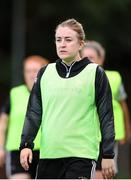28 July 2024; Ann-Marie Keegan of Whitehall Rangers warms up during the FAI Women's Amateur Cup Final 2024 match between Whitehall Rangers and Terenure Rangers at UCD Bowl in Dublin. Photo by Michael P Ryan/Sportsfile