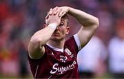 28 July 2024; Johnny Heaney of Galway reacts after his side's defeat in the GAA Football All-Ireland Senior Championship Final match between Armagh and Galway at Croke Park in Dublin. Photo by Ben McShane/Sportsfile