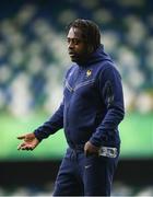 28 July 2024; France manager Bernard Diomede before the UEFA European U19 Championship finals match between Spain and France at the National Football Stadium at Windsor Park, Belfast. Photo by Shauna Clinton/Sportsfile