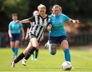 28 July 2024; Paula Doran of Terenure Rangers in action against Nicole Smyth of Whitehall Rangers during the FAI Women's Amateur Cup Final 2024 match between Whitehall Rangers and Terenure Rangers at UCD Bowl in Dublin. Photo by Michael P Ryan/Sportsfile