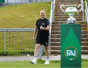 28 July 2024; Whitehall Rangers goalkeeper Jennifer Kett before the FAI Women's Amateur Cup Final 2024 match between Whitehall Rangers and Terenure Rangers at UCD Bowl in Dublin. Photo by Michael P Ryan/Sportsfile
