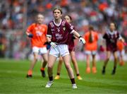 28 July 2024; Wallis Ashmore, Marshalstown NS, Marshalstown, Wexford, representing Galway during the GAA INTO Cumann na mBunscol Respect Exhibition Go Games at the GAA Football All-Ireland Senior Championship Final match between Armagh and Galway at Croke Park in Dublin. Photo by Ray McManus/Sportsfile