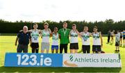 28 July 2024; The Raheny Shamrock AC team that came second in the Division One team event at the 123.ie National Track and Field League Final at Tullamore Harriers Athletics Club in Offaly. Photo by Matt Browne/Sportsfile