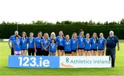 28 July 2024; Finn Valley AC who came third in the Premier Women's event at the 123.ie National Track and Field League Final at Tullamore Harriers Athletics Club in Offaly. Photo by Matt Browne/Sportsfile