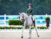 27 July 2024; Austin O’Connor of Team Ireland riding Colorado Blue during the eventing individual dressage at the Château de Versailles during the 2024 Paris Summer Olympic Games in Paris, France. Photo by Pierre Costabadie/Sportsfile