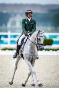 27 July 2024; Austin O’Connor of Team Ireland riding Colorado Blue during the eventing individual dressage at the Château de Versailles during the 2024 Paris Summer Olympic Games in Paris, France. Photo by Pierre Costabadie/Sportsfile