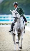 27 July 2024; Austin O’Connor of Team Ireland riding Colorado Blue during the eventing individual dressage at the Château de Versailles during the 2024 Paris Summer Olympic Games in Paris, France. Photo by Pierre Costabadie/Sportsfile