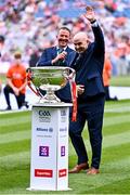 28 July 2024; Ollie Murphy of the 1999 All-Ireland winning Meath football jubilee team who were honoured before the GAA Football All-Ireland Senior Championship Final match between Armagh and Galway at Croke Park in Dublin. Photo by Ben McShane/Sportsfile
