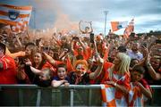 29 July 2024; Supporters at the homecoming celebrations of the All-Ireland Senior Football Champions at BOX-IT Athletic Grounds in Armagh. Photo by Ramsey Cardy/Sportsfile