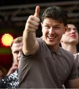 29 July 2024; Joe McElroy at the homecoming celebrations of the All-Ireland Senior Football Champions at BOX-IT Athletic Grounds in Armagh. Photo by Ramsey Cardy/Sportsfile