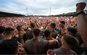 29 July 2024; Supporters at the homecoming celebrations of the All-Ireland Senior Football Champions at BOX-IT Athletic Grounds in Armagh. Photo by Ramsey Cardy/Sportsfile