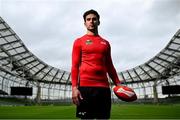30 July 2024; Budweiser ambassador Joey Carbery at the Aviva Stadium in Dublin. Budweiser is the Official Beer Partner of the Aer Lingus College Football Classic this August 24th. To be in with a chance to win tickets to the game, fans can visit Budweiser.ie. Photo by David Fitzgerald/Sportsfile
