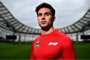 30 July 2024; Budweiser ambassador Joey Carbery at the Aviva Stadium in Dublin. Budweiser is the Official Beer Partner of the Aer Lingus College Football Classic this August 24th. To be in with a chance to win tickets to the game, fans can visit Budweiser.ie. Photo by David Fitzgerald/Sportsfile