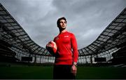 30 July 2024; Budweiser ambassador Joey Carbery at the Aviva Stadium in Dublin. Budweiser is the Official Beer Partner of the Aer Lingus College Football Classic this August 24th. To be in with a chance to win tickets to the game, fans can visit Budweiser.ie. Photo by David Fitzgerald/Sportsfile
