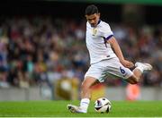 28 July 2024; Mayssam Benama of France during the UEFA European U19 Championship finals match between Spain and France at the National Football Stadium at Windsor Park, Belfast. Photo by Shauna Clinton/Sportsfile