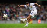 28 July 2024; Mayssam Benama of France during the UEFA European U19 Championship finals match between Spain and France at the National Football Stadium at Windsor Park, Belfast. Photo by Shauna Clinton/Sportsfile
