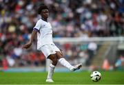 28 July 2024; Aboubaka Soumahoro of France during the UEFA European U19 Championship finals match between Spain and France at the National Football Stadium at Windsor Park, Belfast. Photo by Shauna Clinton/Sportsfile