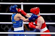 30 July 2024; Jennifer Lehane of Team Ireland, right, in action against Yuan Chang of Team China during their women's -54kg round of 16 bout at the North Paris Arena during the 2024 Paris Summer Olympic Games in Paris, France. Photo by David Fitzgerald/Sportsfile