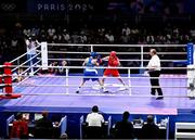 30 July 2024; Jennifer Lehane of Team Ireland, right, in action against Yuan Chang of Team China during their women's -54kg round of 16 bout at the North Paris Arena during the 2024 Paris Summer Olympic Games in Paris, France. Photo by David Fitzgerald/Sportsfile