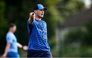31 July 2024; Assistant coach Tyler Bleyendaal during a Leinster rugby training session at UCD in Dublin. Photo by Ramsey Cardy/Sportsfile