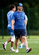 31 July 2024; Assistant coach Tyler Bleyendaal during a Leinster rugby training session at UCD in Dublin. Photo by Ramsey Cardy/Sportsfile