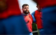 31 July 2024; Rabah Slimani during a Leinster rugby training session at UCD in Dublin. Photo by Ramsey Cardy/Sportsfile