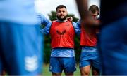 31 July 2024; Rabah Slimani during a Leinster rugby training session at UCD in Dublin. Photo by Ramsey Cardy/Sportsfile