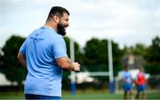 31 July 2024; Rabah Slimani during a Leinster rugby training session at UCD in Dublin. Photo by Ramsey Cardy/Sportsfile