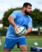 31 July 2024; Rabah Slimani during a Leinster rugby training session at UCD in Dublin. Photo by Ramsey Cardy/Sportsfile