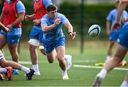 31 July 2024; Cormac Foley during a Leinster rugby training session at UCD in Dublin. Photo by Ramsey Cardy/Sportsfile