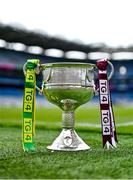 30 July 2024; In attendance during the captains day ahead of the 2024 TG4 All-Ireland Ladies Football Championship Finals at Croke Park in Dublin is the Senior Championship cup. Photo by Ben McShane/Sportsfile