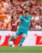 30 July 2024; Aaron Greene of Shamrock Rovers on his way to score his side's second goal during the UEFA Champions League Second Qualifying Round second leg match between Sparta Prague and Shamrock Rovers at Letná Stadium in Prague, Czechia. Photo by Pavel Lebeda/Sportsfile