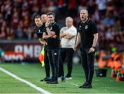 30 July 2024; Shamrock Rovers assistant coach Glenn Cronin during the UEFA Champions League Second Qualifying Round second leg match between Sparta Prague and Shamrock Rovers at Letná Stadium in Prague, Czechia. Photo by Pavel Lebeda/Sportsfile