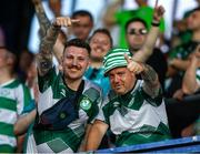 30 July 2024; Shamrock Rovers players after the UEFA Champions League Second Qualifying Round second leg match between Sparta Prague and Shamrock Rovers at Letná Stadium in Prague, Czechia. Photo by Pavel Lebeda/Sportsfile