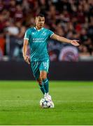 30 July 2024; Graham Burke of Shamrock Rovers during the UEFA Champions League Second Qualifying Round second leg match between Sparta Prague and Shamrock Rovers at Letná Stadium in Prague, Czechia. Photo by Pavel Lebeda/Sportsfile