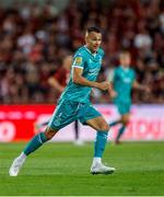 30 July 2024; Graham Burke of Shamrock Rovers during the UEFA Champions League Second Qualifying Round second leg match between Sparta Prague and Shamrock Rovers at Letná Stadium in Prague, Czechia. Photo by Pavel Lebeda/Sportsfile