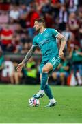 30 July 2024; Lee Grace of Shamrock Rovers in action during the UEFA Champions League Second Qualifying Round second leg match between Sparta Prague and Shamrock Rovers at Letná Stadium in Prague, Czechia. Photo by Pavel Lebeda/Sportsfile