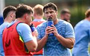 31 July 2024; Thomas Clarkson during a Leinster rugby training session at UCD in Dublin. Photo by Ramsey Cardy/Sportsfile