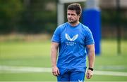31 July 2024; Interim Academy Scrum Coach Jason Harris-Wright during a Leinster rugby training session at UCD in Dublin. Photo by Ramsey Cardy/Sportsfile