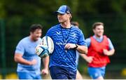 31 July 2024; Assistant coach Tyler Bleyendaal during a Leinster rugby training session at UCD in Dublin. Photo by Ramsey Cardy/Sportsfile