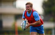 31 July 2024; Fintan Gunne during a Leinster rugby training session at UCD in Dublin. Photo by Ramsey Cardy/Sportsfile