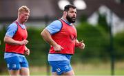 31 July 2024; Rabah Slimani during a Leinster rugby training session at UCD in Dublin. Photo by Ramsey Cardy/Sportsfile
